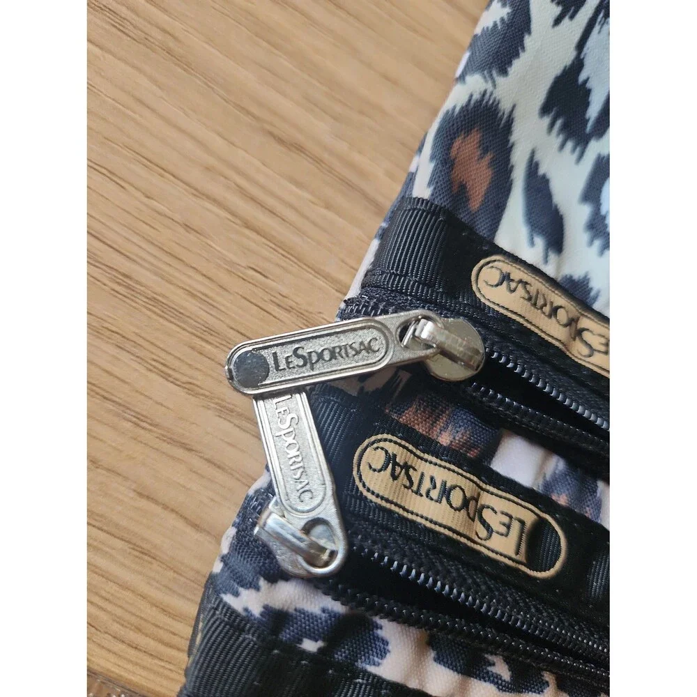LeSportsac Animal Print 3 Sections Zippered Pouch